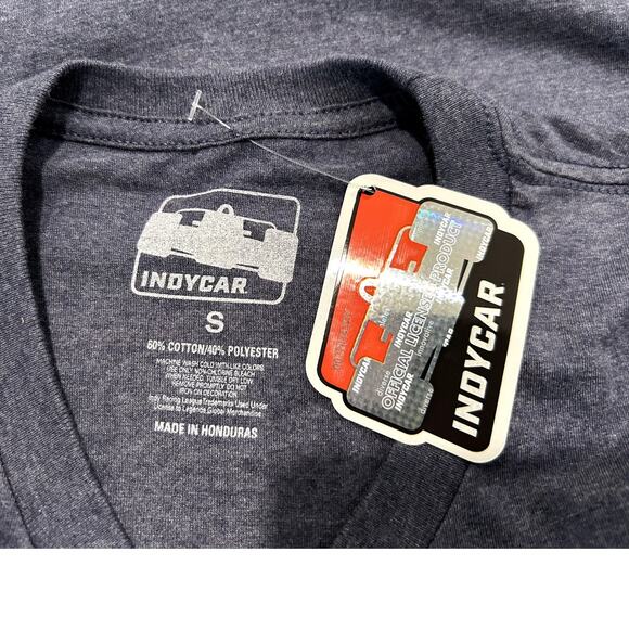 Indianapolis Mens T-Shirt-24 Indy 500 Champs Heather Navy Small Racing Tee New - Picture 6 of 6